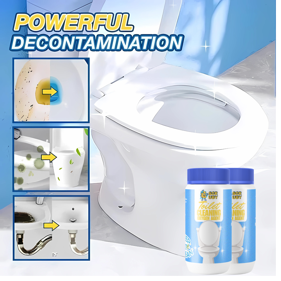 Powerful Toilet Cleaning Oxygen Agent