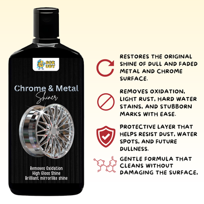 Chrome & Metal Shiner |  Bring Back the Shine Like New!