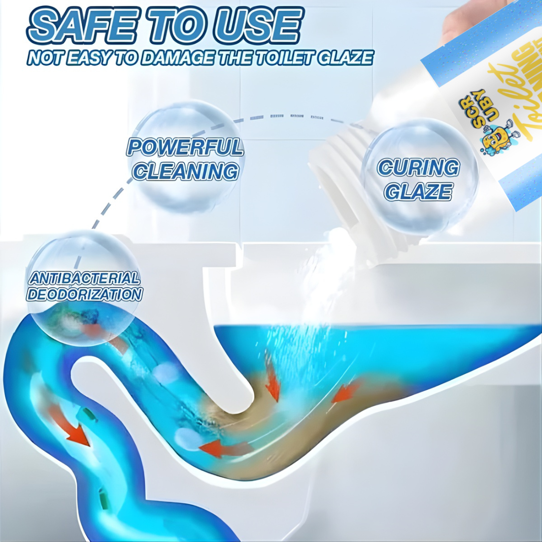 Powerful Toilet Cleaning Oxygen Agent