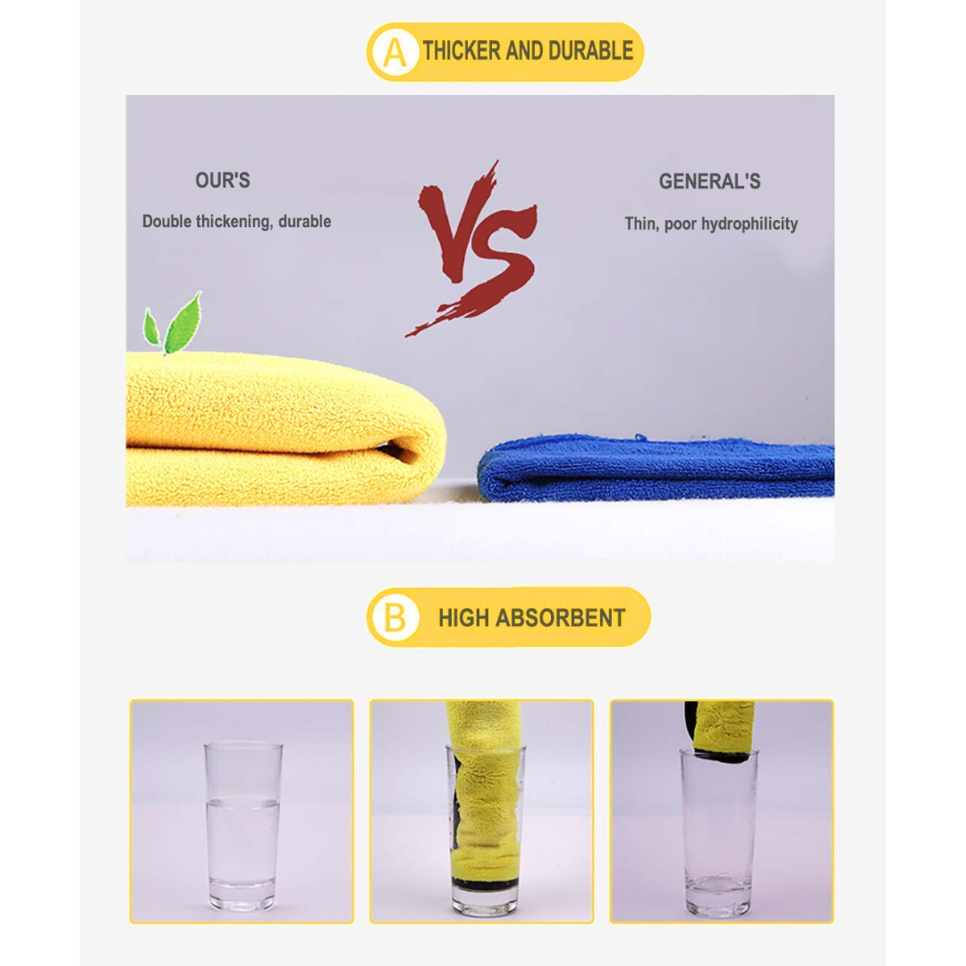 Heavy 700 GSM Microfiber Cloth for Car & Household Cleaning